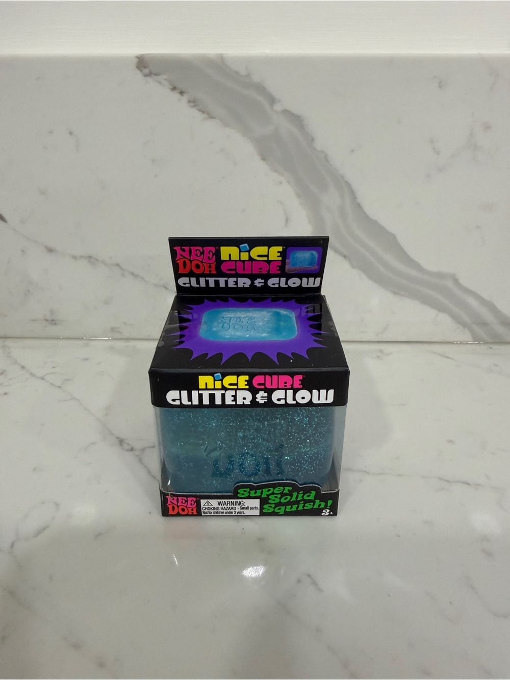 NeeDoh Glitter and Glow, Blue, New in Box